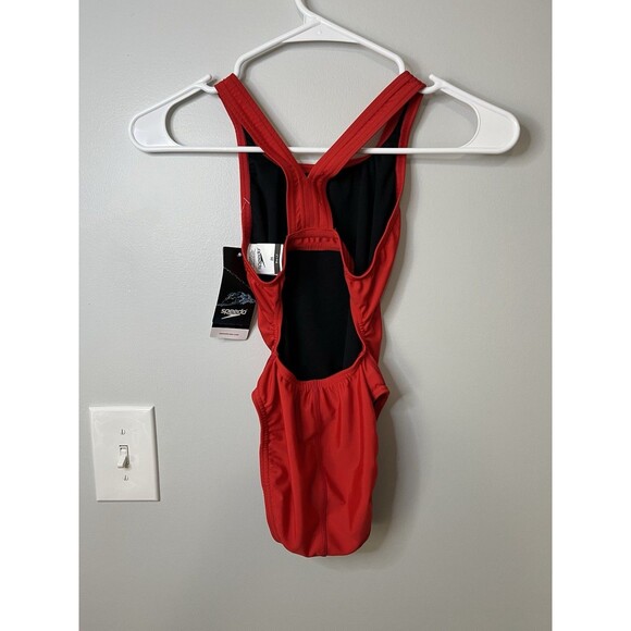 Speedo PRO LT One Piece Women’s Swimsuit Red Size 26 NWT - Picture 5 of 6